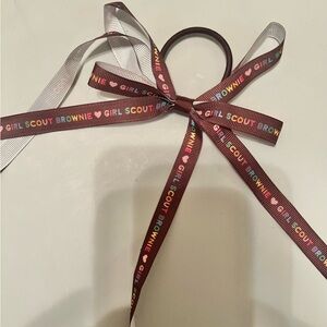 Girl Scouts Brownies Hair Ribbon. NWOT.